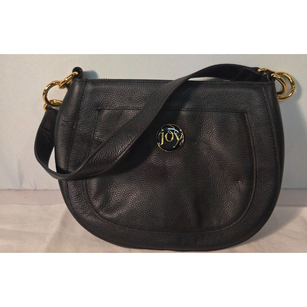 Faux Leather Shoulder Bag Gold Hardware Crossbody Purse